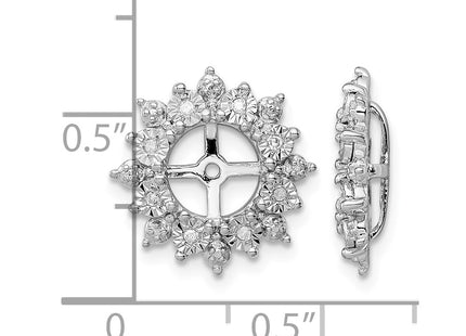 Sterling silver earrings, further view