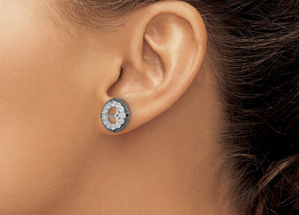 Sterling Silver Earrings Style QJ125APR - Classique Jewelry Inc.