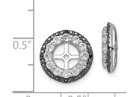Sterling Silver Earrings Style QJ125APR - Classique Jewelry Inc.