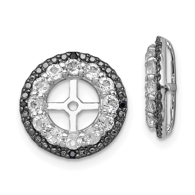 Sterling Silver Earrings Style QJ125APR - Classique Jewelry Inc.