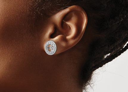 Sterling Silver Earrings Style QJ126 - Classique Jewelry Inc.