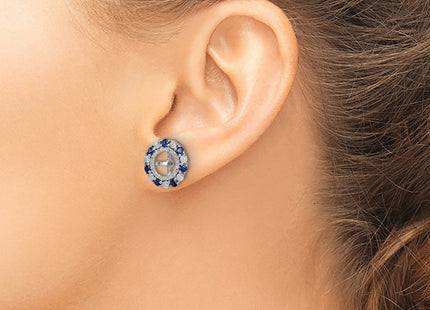 Sterling Silver Earrings Style QJ129SEP - Classique Jewelry Inc.