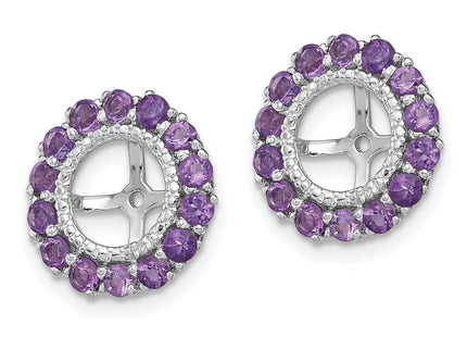 Sterling Silver Earrings Style QJ146FEB - Classique Jewelry Inc.