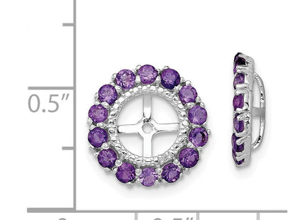 Sterling Silver Earrings Style QJ146FEB - Classique Jewelry Inc.