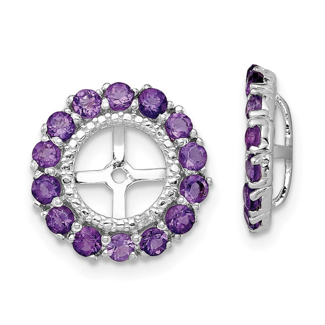 Sterling Silver Earrings Style QJ146FEB - Classique Jewelry Inc.