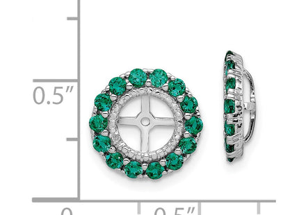 Sterling Silver Earrings Style QJ146MAY - Classique Jewelry Inc.