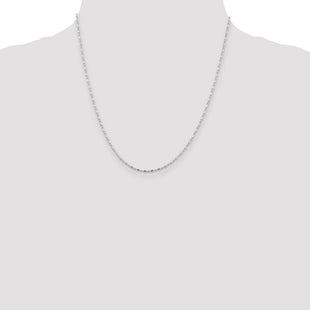 Sterling Silver Fancy Beaded Chain (Style QK30-20)