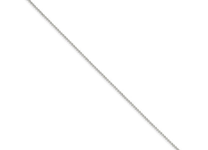Sterling silver anklet, alternate view