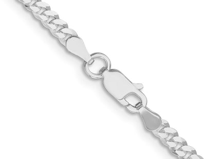 Sterling silver curb link chain, additional view