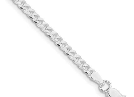 Sterling silver curb link bracelet