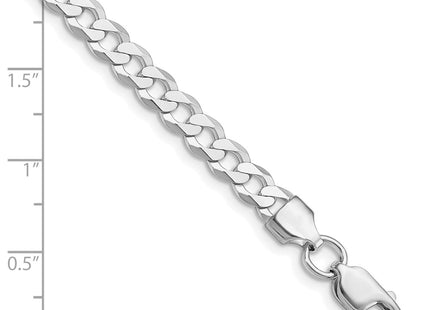 Sterling silver curb link chain, alternate view