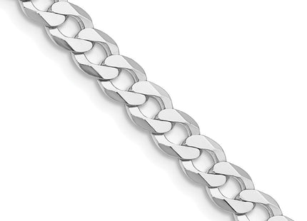 Sterling silver curb link chain, another view