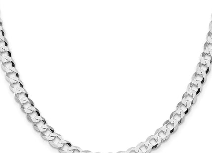Sterling silver curb link chain, alternate view