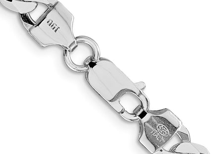 Sterling silver curb link chain, another view