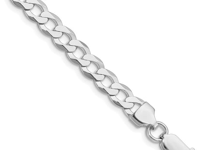 Sterling silver curb link chain, additional view