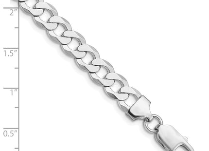 Sterling silver curb link chain, alternate view
