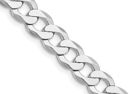 Sterling silver curb link chain, another view