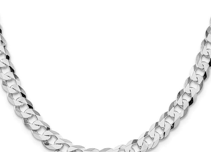 Sterling silver curb link chain, alternate view