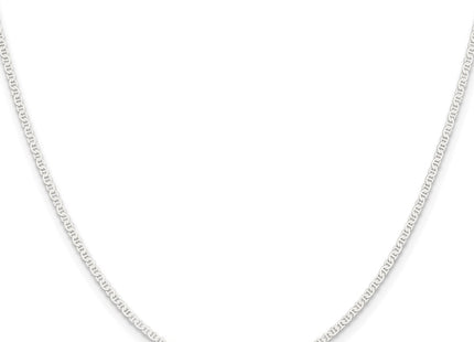 Sterling silver anchor link anchor anklet, another view