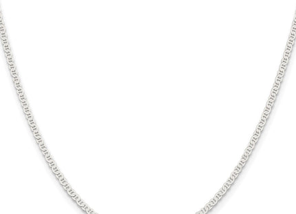 Sterling silver anchor link anchor anklet, another view