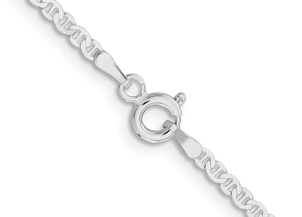 Sterling silver anchor link anchor anklet, further view