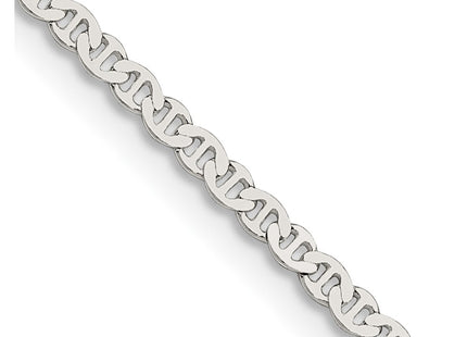 Sterling silver anchor link anchor anklet, alternate view