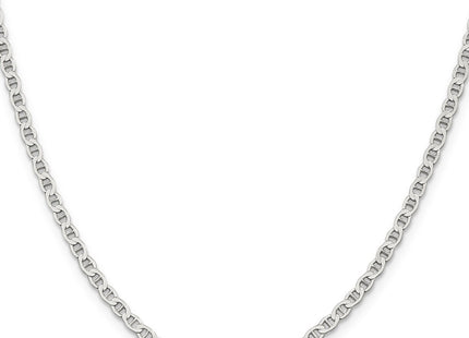 Sterling silver anchor link anchor anklet, further view