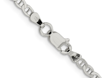 Sterling silver anchor link anchor anklet, additional view