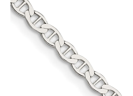 Sterling silver anchor link anchor anklet, another view