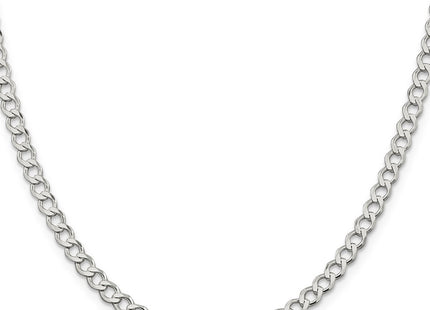 Sterling silver curb link bracelet, alternate view