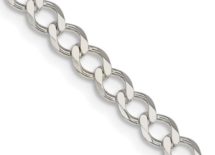 Sterling silver curb link bracelet