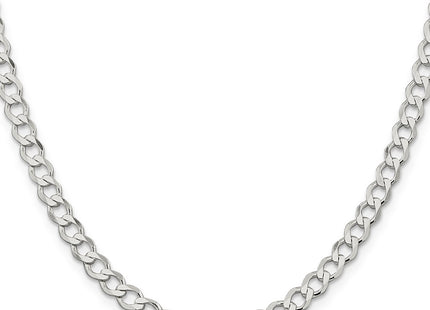 Sterling silver curb link chain, alternate view