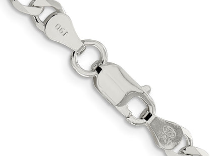 Sterling silver curb link chain, another view