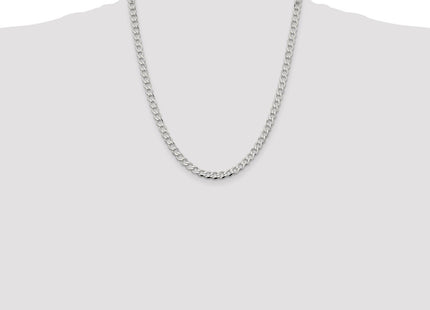 Sterling silver curb link chain, additional view