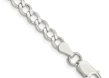 Sterling silver curb link bracelet