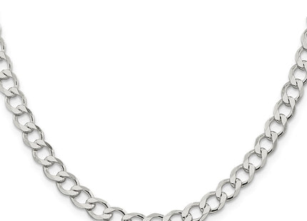 Sterling silver curb link chain, alternate view