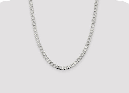 Sterling silver curb link chain, additional view