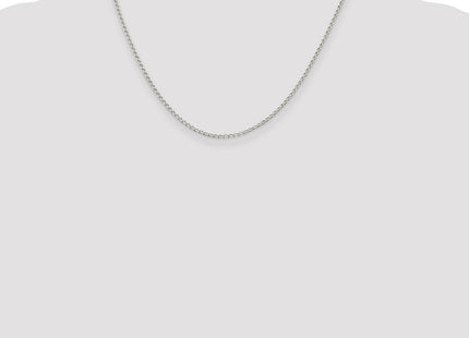 Sterling Silver Open Elongated Link Chain (Style QLL050-18)