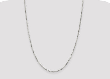 Sterling Silver Open Elongated Link Chain (Style QLL060-24)