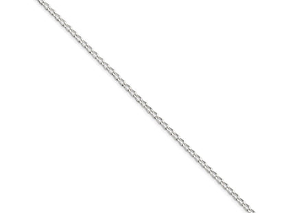 Sterling Silver Open Elongated Link Chain (Style QLL080-8)
