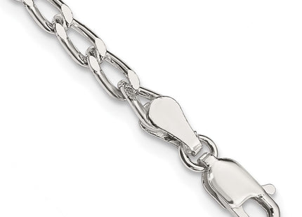 Sterling Silver Open Elongated Link Chain (Style QLL100-8)