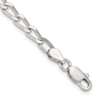 Sterling Silver Open Elongated Link Chain (Style QLL120-8)