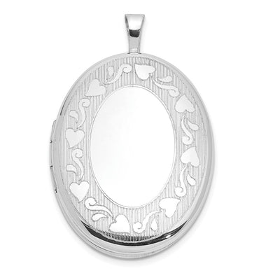 Sterling silver oval pendants & charm