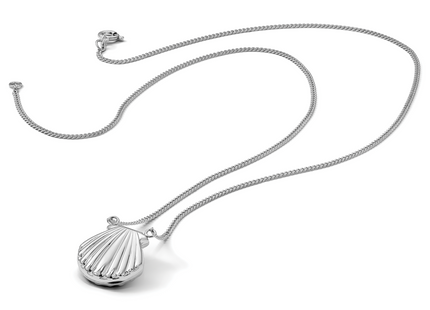 White Night Sterling Silver Rhodium-plated Black and White Diamond Penguin Necklace with Extender