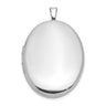 Sterling Silver Rhodium-plated Polished Oval Ash Holder Locket