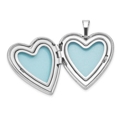 Sterling Silver RH-plated I LOVE YOU... / Locket/Pendant Set