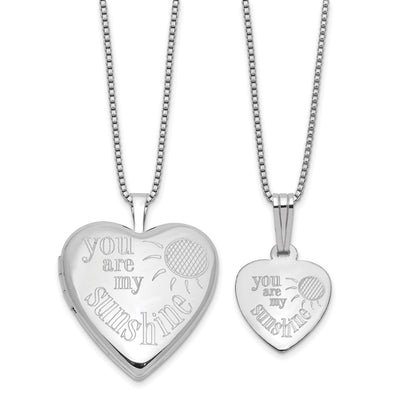 Sterling silver locket pendant