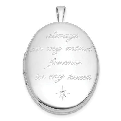 Sterling silver oval pendants & charm