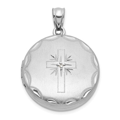 Sterling silver diamond locket pendants & charm
