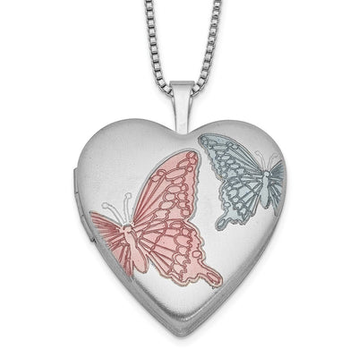 Sterling silver locket necklace